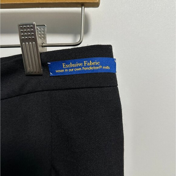 Pendleton Black Black Virgin Wool Pants Sz 10 Petite - Picture 2 of 9